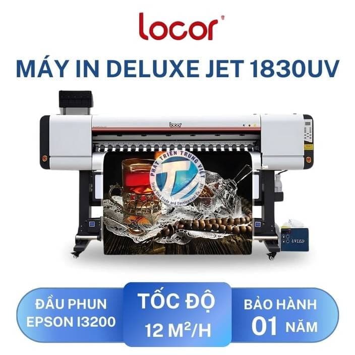Máy In UV Phẳng &amp; Cuộn Deluxe Jet 1830UV
